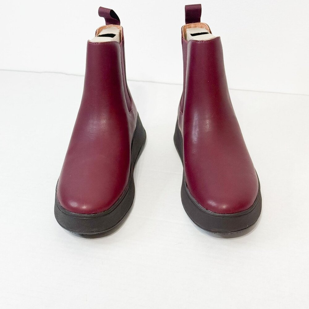 FitFlop NWB Sz 8 F-Mode Plummy Leather Flatform Chelsea Bootie - Picture 10 of 11